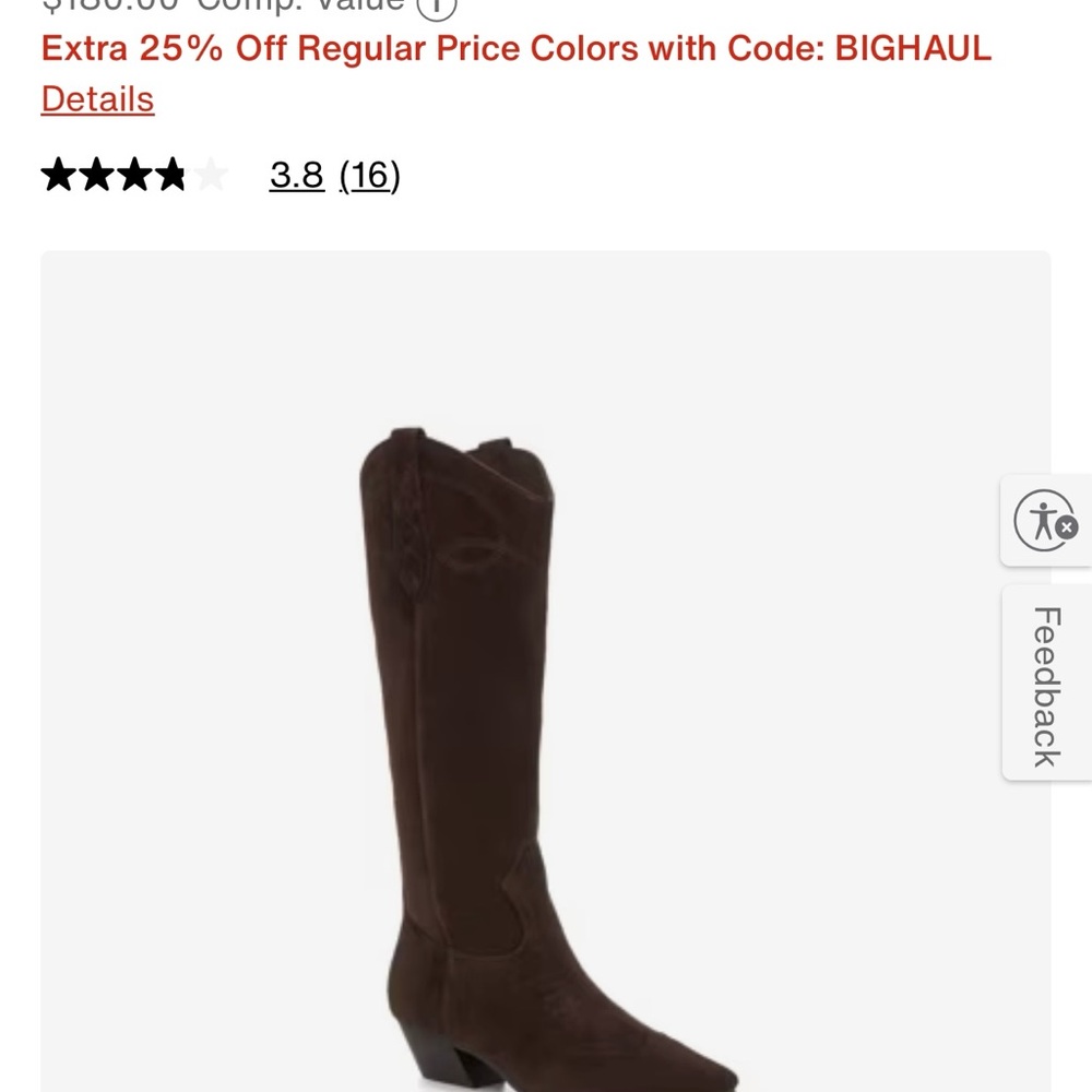 Brown Western Style Boots